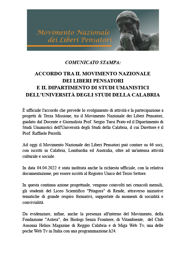 Comunicato Stampa